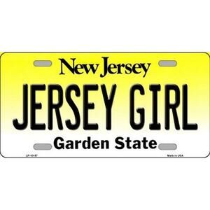 Jersey Girl License Plate Metal Sign Wall Art Sign New Jersey NJ New Retro